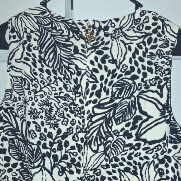 Lilly Pulitzer Black and White Floral Dress - Picture 3 of 7